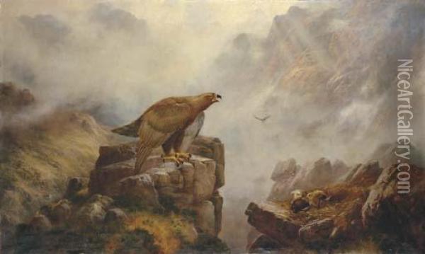 The Home Of The Golden Eagle Oil Painting - Henry R. Hall