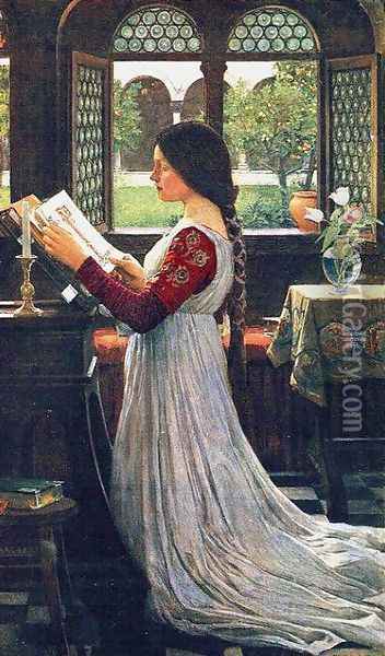 The Missal 1902 Oil Painting - John William Waterhouse