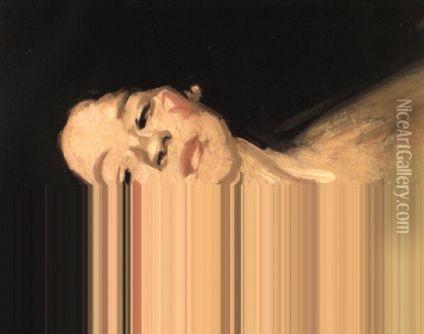 Head Of A Gipsy Oil Painting - Samuel John Peploe