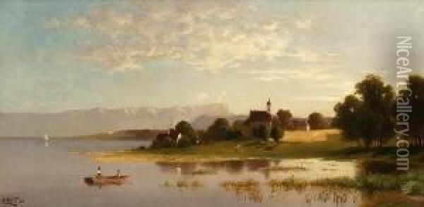 Hohenried Am Starnberger
 See. Oil Painting - Heinrich Neppel