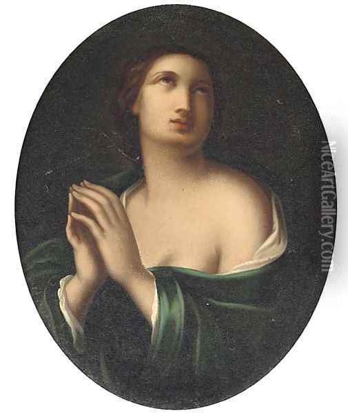 The Penitent Magdalen 2 Oil Painting - Guido Reni