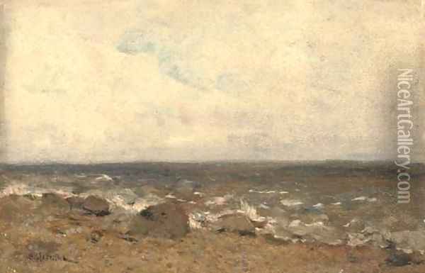 A rocky shore Oil Painting - Isaak Ilyich Levitan