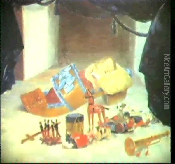 L'enfant Et Les Jouets Oil Painting - Louis Robert Carrier-Belleuse