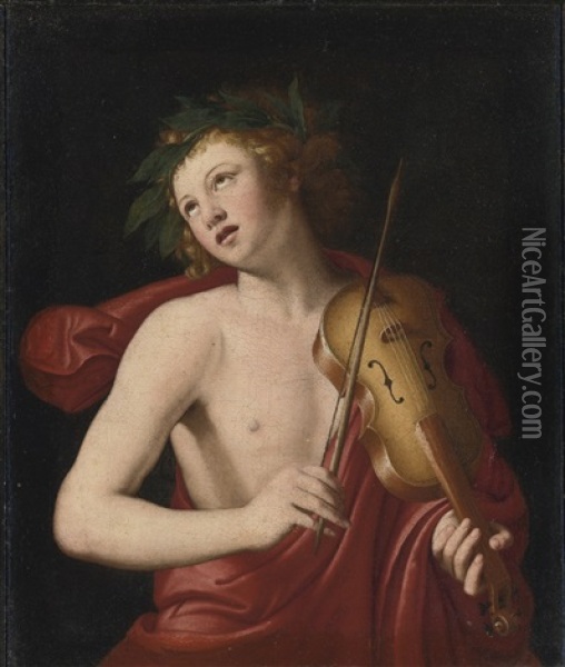 Apollo Oil Painting - Giovanni Battista Salvi (Il Sassoferrato)