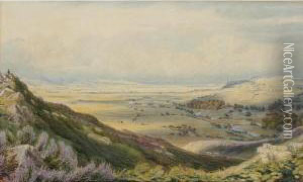 View Near Weetwood Bridge, Wooler, Northumberland Oil Painting - William Turner
