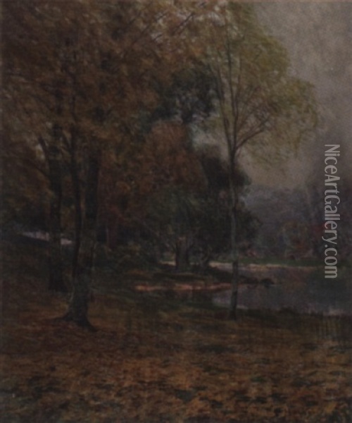 Autumn Oil Painting - Edward Parker Hayden