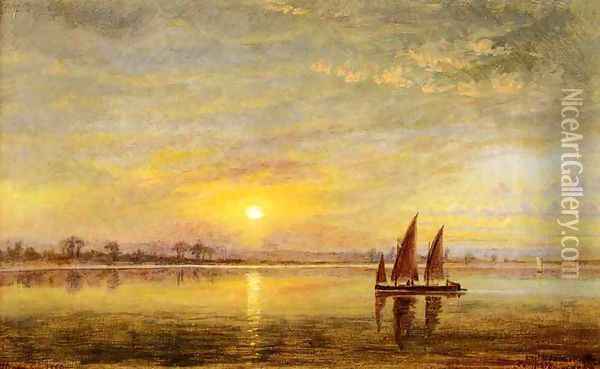 On the James River, Virginia Oil Painting - Edward Lamson Henry