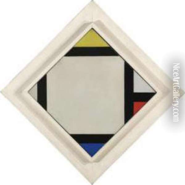 Contra-composition Vii Oil Painting - Theo van Doesburg