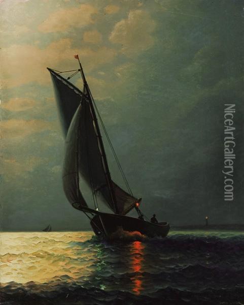 Evening Sail Oil Painting - James Gale Tyler