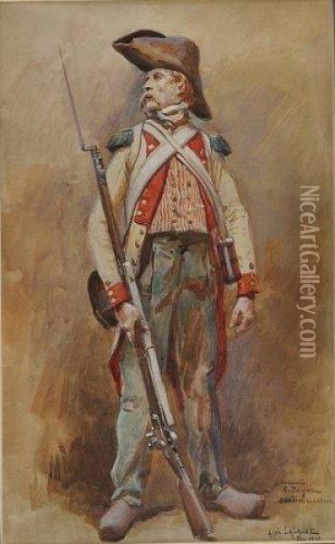 Soldat De L'an Ii. Oil Painting - Alphonse Lalauze