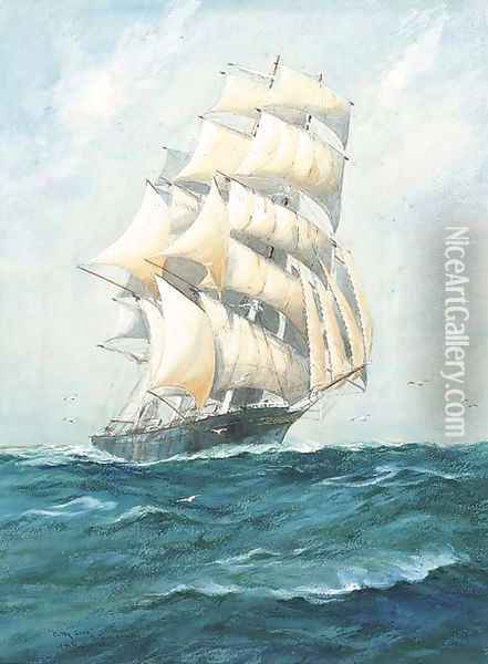 Cutty Sark, British clipper Oil Painting - William Minshall Birchall