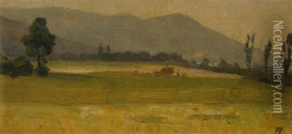 Weite Landschaft Oil Painting - Franz Jakob Elmiger