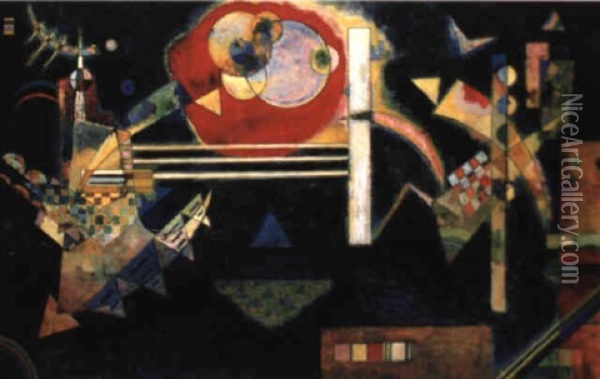 Spitze Akzente Oil Painting - Wassily Kandinsky