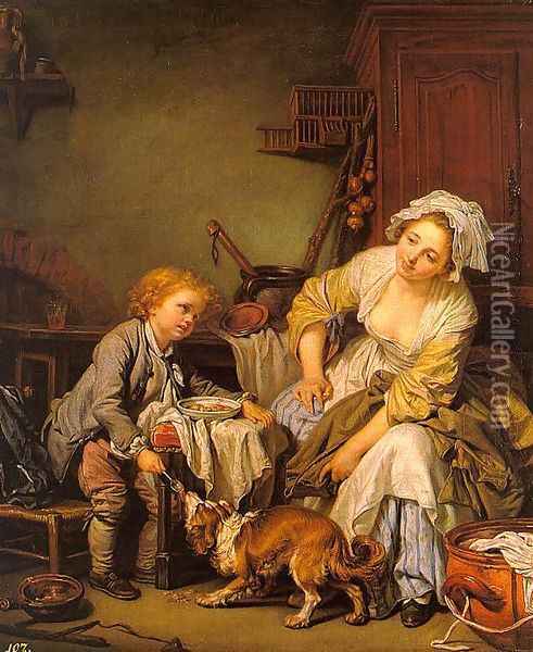 The Spoiled Child 1765 Oil Painting - Jean Baptiste Greuze