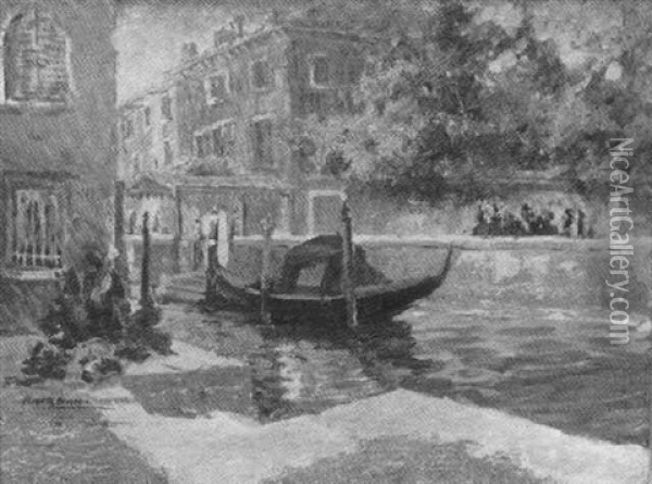 Venetian Scene Oil Painting - Harriette Bowdoin