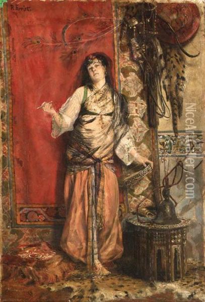 The Odalisque Oil Painting - Rudolph Ernst