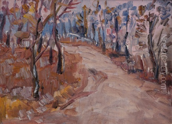 The Violet Road, Old Belvedere Oil Painting - Selden Connor Gile