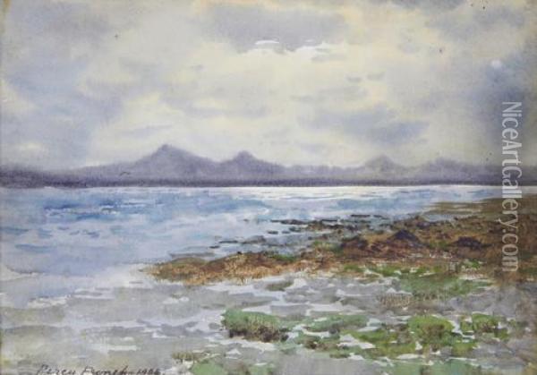 Strangford Lough; Morning At Hastings Oil Painting - William Percy French