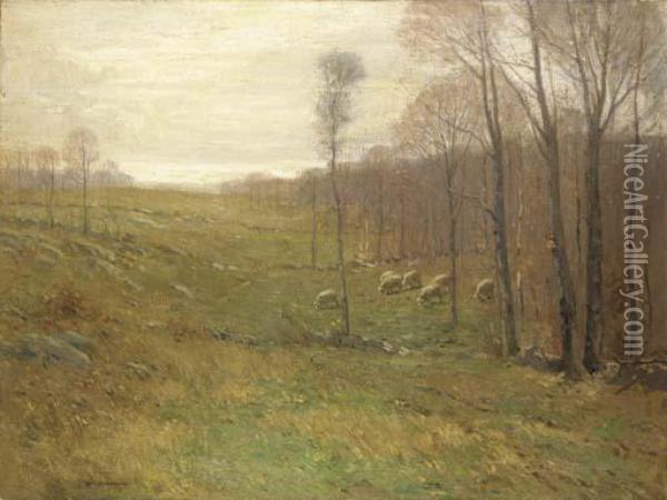 Pasture In Old Lyme Oil Painting - William S. Robinson