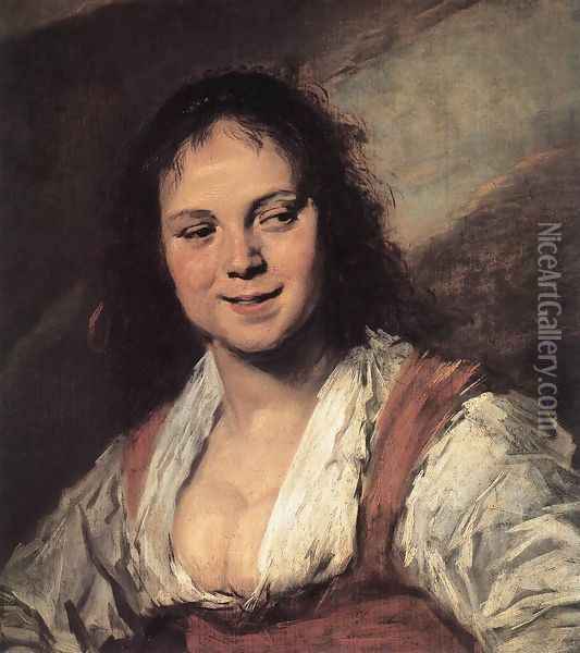 Gypsy Girl 1628-30 Oil Painting - Frans Hals