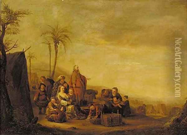 Jacob's Journey into Egypt Oil Painting - Claes Cornelisz Moeyaert