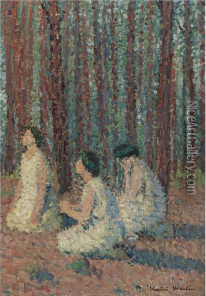 Trois Femmes Oil Painting - Henri Martin