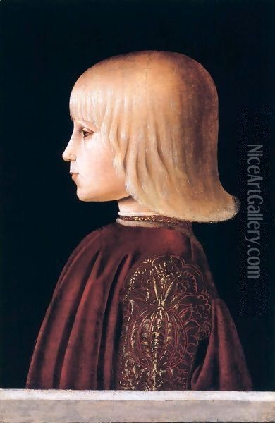 Portrait of a Child Oil Painting - Girolamo Di Giovanni Da Camerino