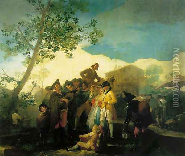 Blind Guitarist Oil Painting - Francisco De Goya y Lucientes