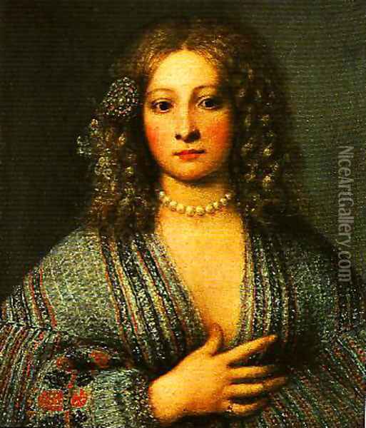 Portrait of a Woman Oil Painting - Girolamo Forabosco