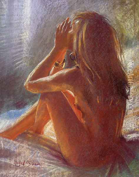 Private Moments III Oil Painting - Hazel Soan