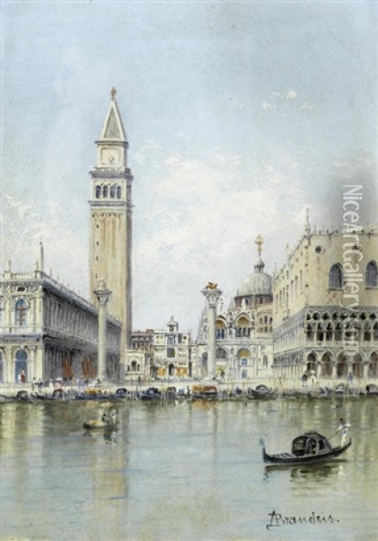 Piazza San Marco, Venezia Oil Painting - Antonietta Brandeis