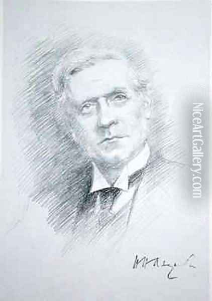 Portrait of Herbert Henry Asquith 1881-1947 Oil Painting - Noel Dorville