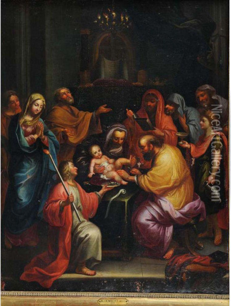  La Circoncision Oil Painting - Nicolas Loir