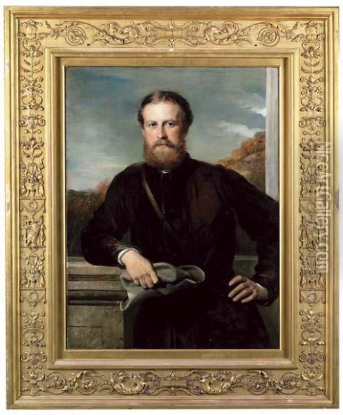 Portrait Of John Scott Oil Painting - George Richmond
