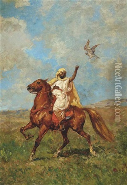 The Falconer Oil Painting - Henri Emilien Rousseau