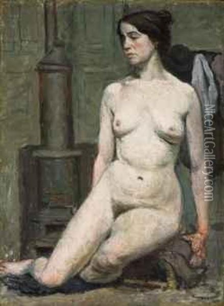 Femme Assise Oil Painting - Albert Marquet