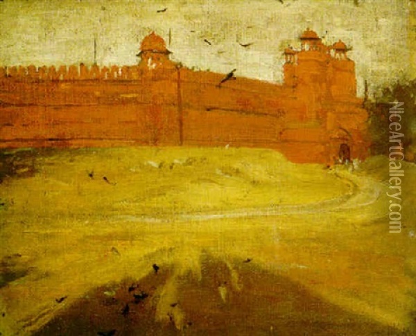 Fort At Delhi Oil Painting - William Nicholson