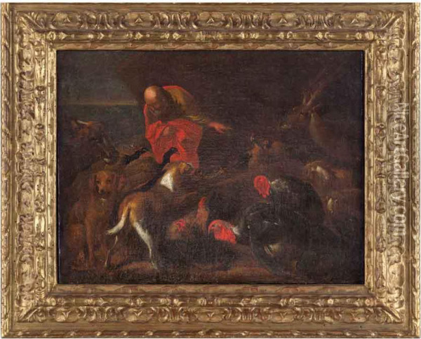 Lentrata Degli Animali Nellarca Oil Painting - Giovanni Francesco Castiglione