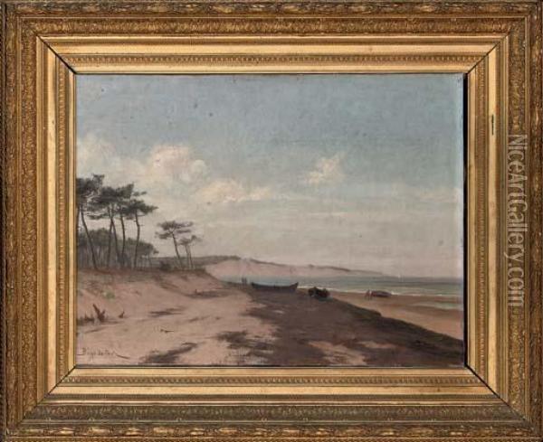 A Day On The Beach Oil Painting - Lion Bopp Pont