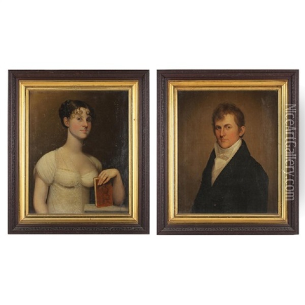 Mr. & Mrs. John Moore Mutter Of Richmond Oil Painting - Cephas Thompson