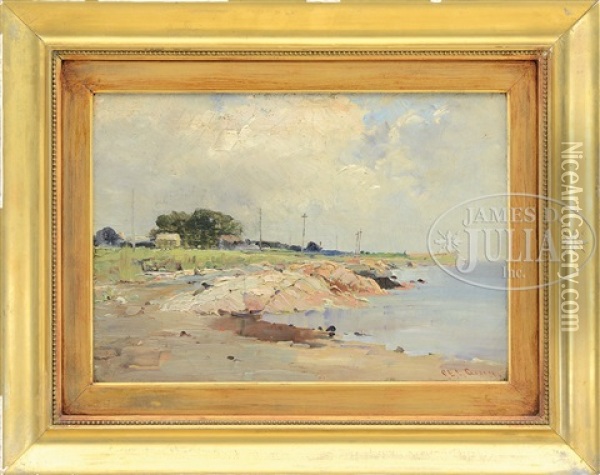 Coastal Landscape Oil Painting - Charles Edwin Lewis Green