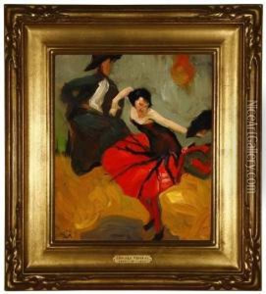 Elizabeth Dances Oil Painting - Edouard Antonin Vysekal