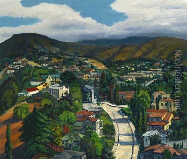 View From Mt. Washington Oil Painting - Martin Mondrus