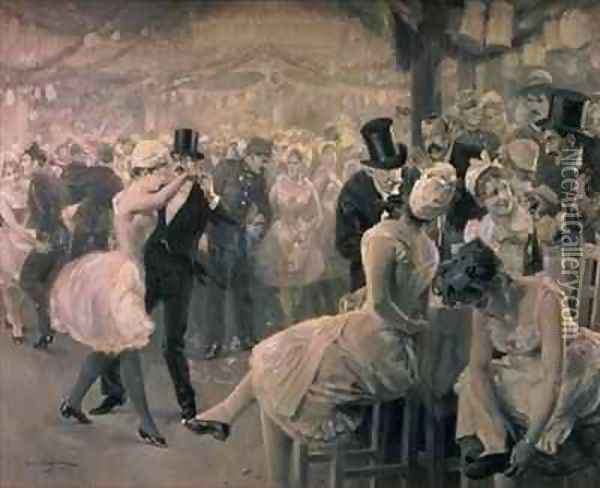 The Washermaids Ball Oil Painting - Wilhelm Gause