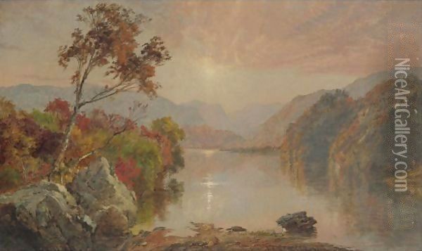 Autumn Landscape 3 Oil Painting - Jasper Francis Cropsey