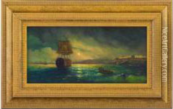 Seascape Oil Painting - Paulus Moreelse