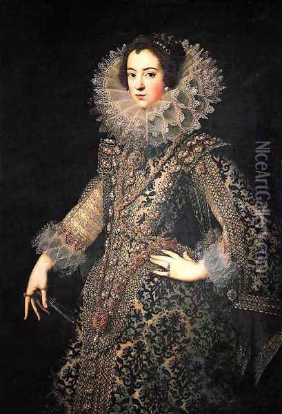 Isabel of France c. 1621 Oil Painting - Rodrigo de Villandandro