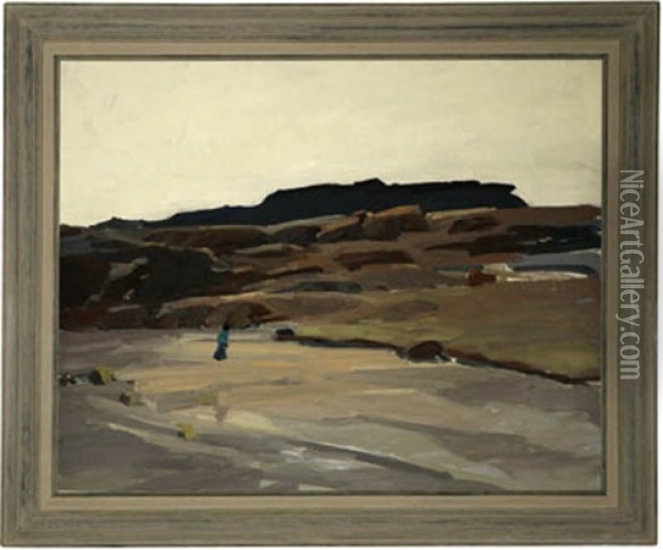 Sand Wash, New Mexico Desert Oil Painting - George Kennedy Brandriff