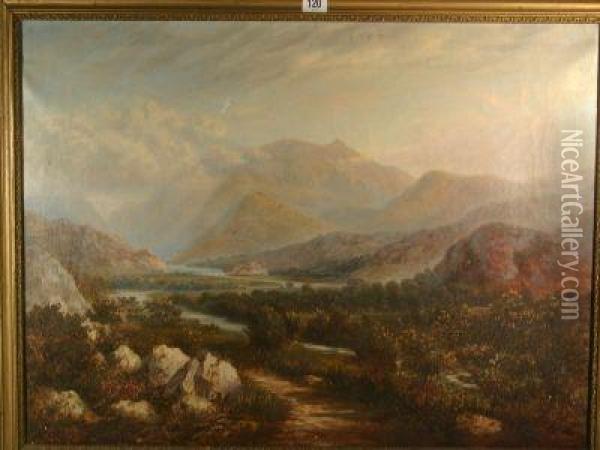 Snowdon And Llyn Padarn Oil Painting - Edward Charles Williams