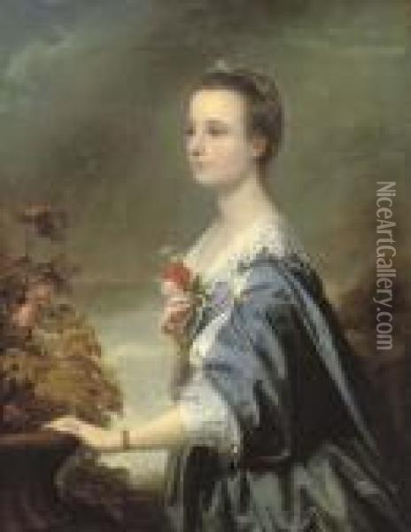Portrait Of Mary Townshend Oil Painting - Sir Joshua Reynolds